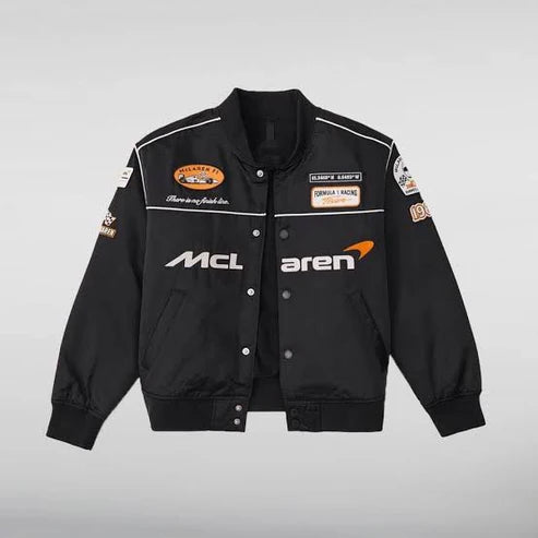 Elexwear Apex Racing Bomber Mclaren black Jacket.