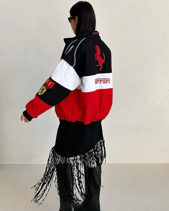 Ferrari racing  jacket in Tri-colour.