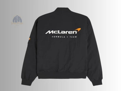 Elexwear Apex Racing Bomber Mclaren black Jacket.