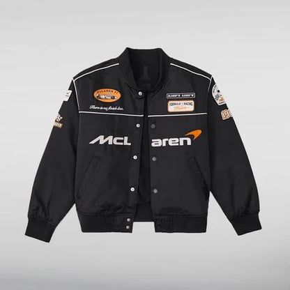 Elexwear Apex Racing Bomber Mclaren black Jacket.