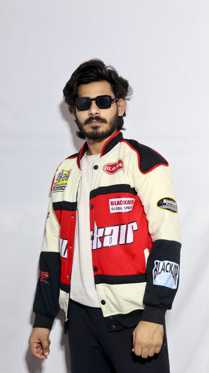 Blackair racing jacket in red.