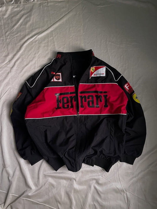 Ferrari F1 racing jacket in black-Elexwear.