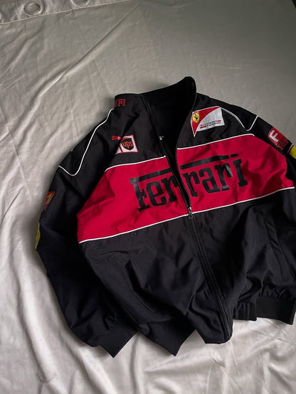 Ferrari F1 racing jacket in black-Elexwear.