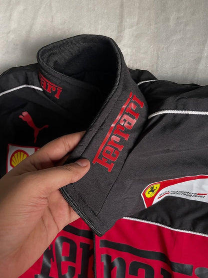 Ferrari F1 racing jacket in black-Elexwear.