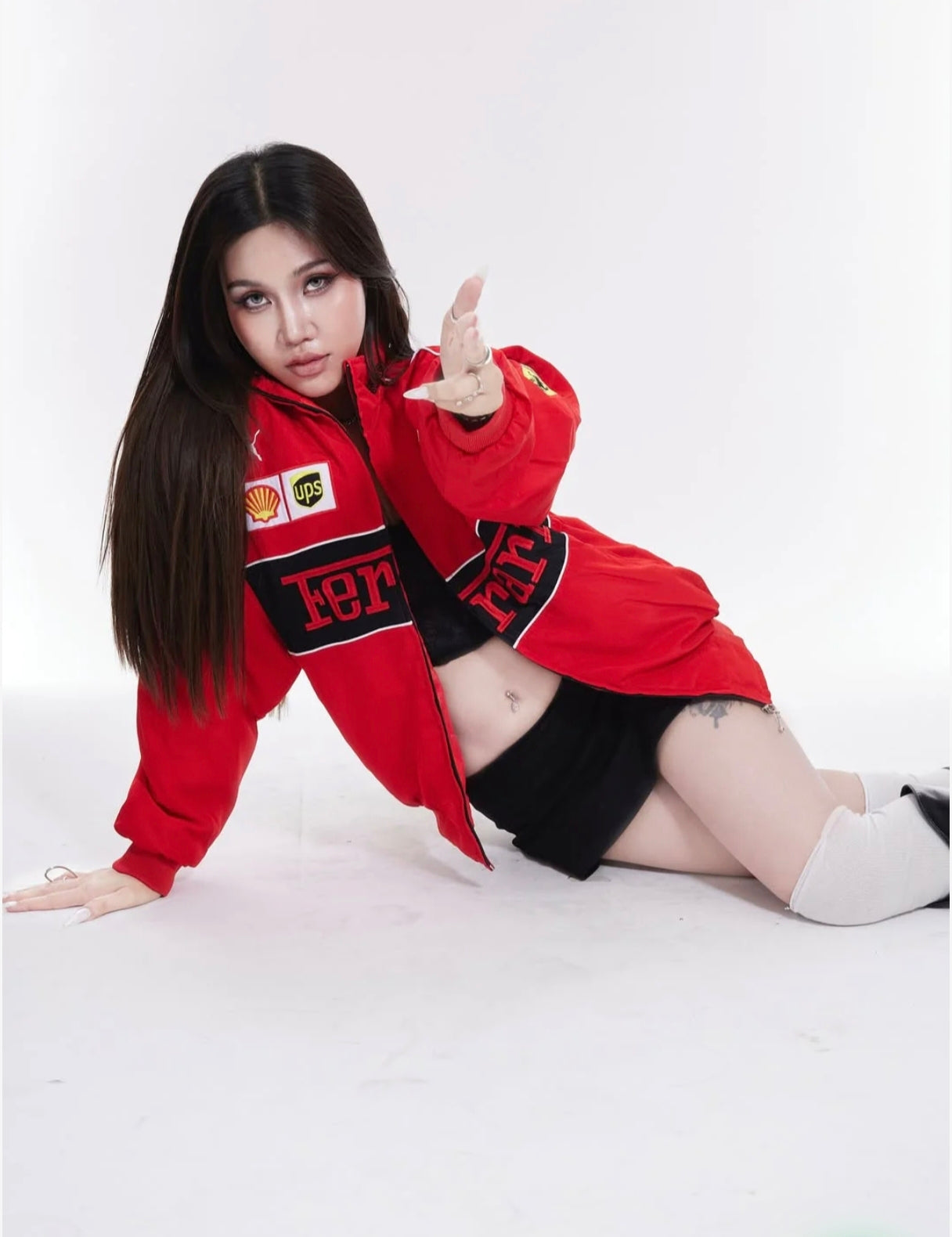 Elexwear Ferrari Red  Racing Jacket – Premium Red F1 Inspired Bomber Jacket | Unisex Streetwear | Winter Wear